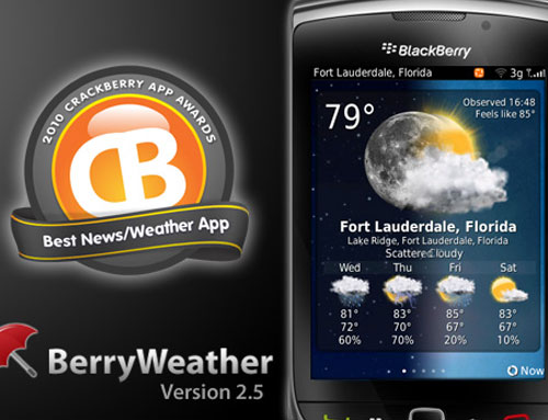 BlackBerry apps BerryWeather