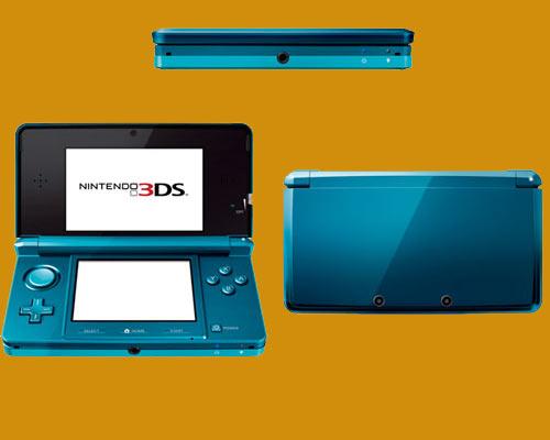 Nintendo 3DS Blau Ansichten