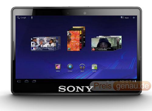 Sony Tablet Frontansicht