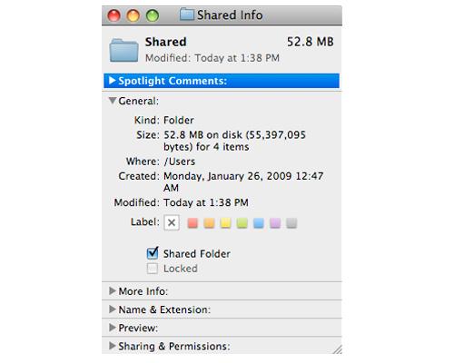 File Sharing MAc OS X