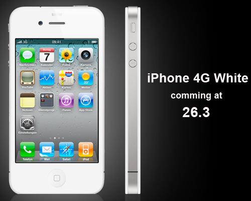 iPhone 4G Weiß Erscheinungsdatum