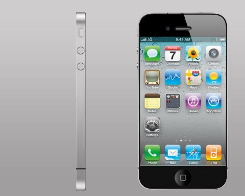 iPhone 5 Frontansicht und Seitenansicht