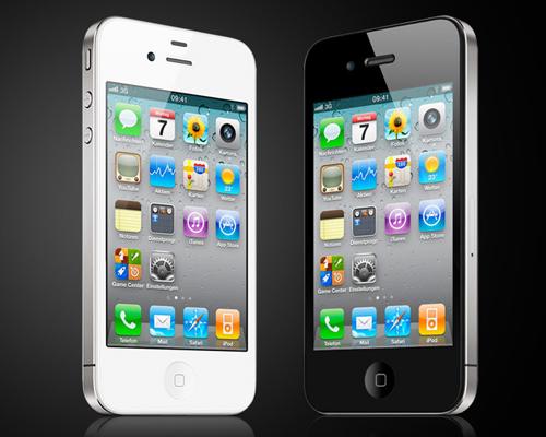 iPhone 4 Schwartz und Weiß