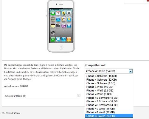 iPhone 4S schwarz Weiß Vodafone