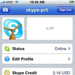 Skype Iphone