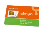 Kostenlose Simyo SIM-Karte mit Gesprächs-Guthaben 