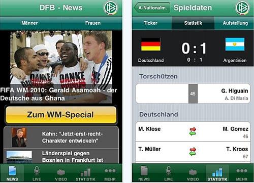 DFB App fürs iPhone