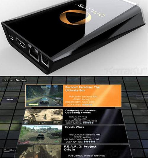 OnLive Games Streaming