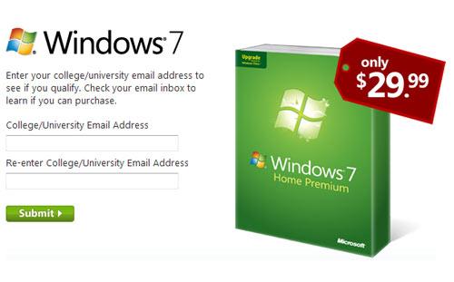 Windows 7 für Studenten