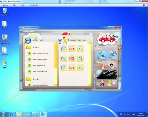 Kinder Netbook Windows 7