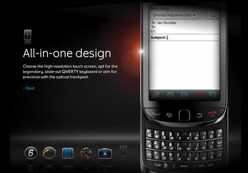 BlackBerry Torch 9800 bedienung