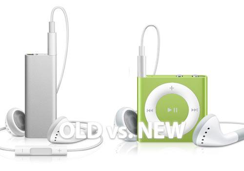 apple ipod shuffle old vs new