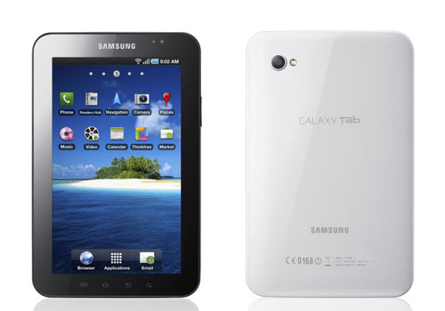 Samsung Galaxy Tab Vor-Rückseite