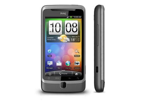 Handy HTC Desire Z Frond und Seiten Ansicht