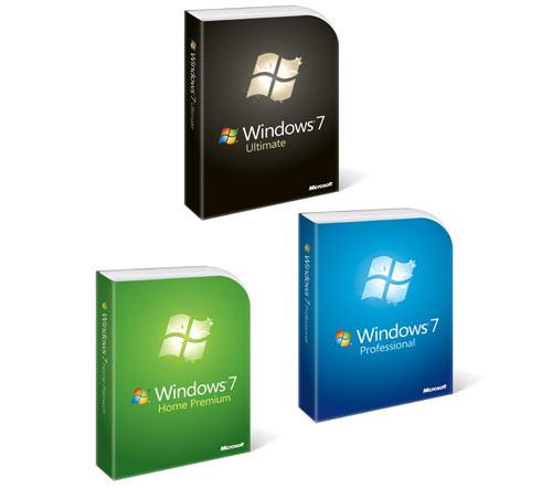 Microsoft Windows 7 Logo und Box Design