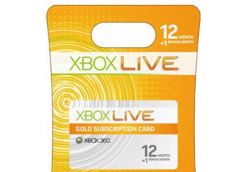 xbox live gold card