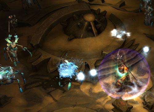 Blizzard Diablo 3 Screenshot Mönch Kämpft