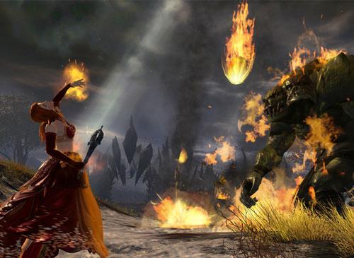 Guild wars 2 Screenshot Magier/Elementarist Kämpft