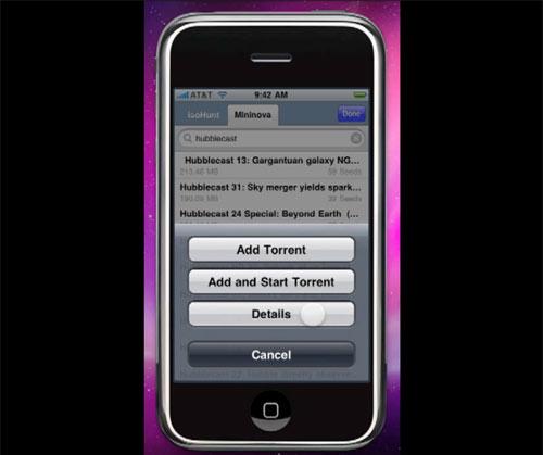 iPhone Bittorrent App