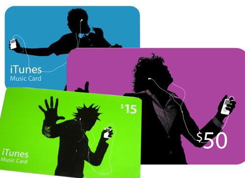 music cards itunes