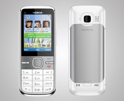 Nokia C5 Vor-Rückseite