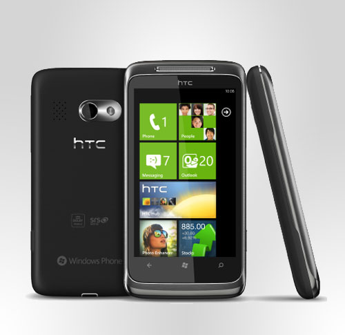 HTC HD 7 microsoft Windows Phone 7 Vorderseite