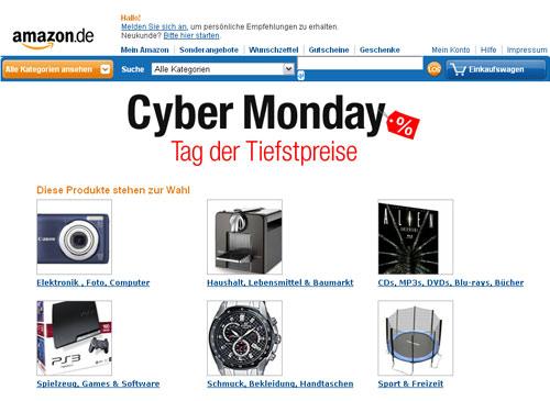 Amazon Cyber Monday Screenshot