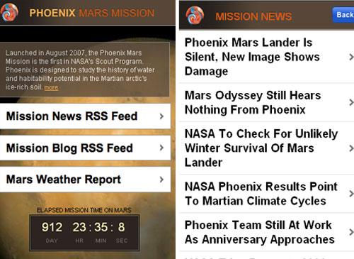Phönix Mars Mission App