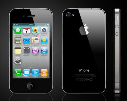 Apple iPhone Schwartz Ansichten
