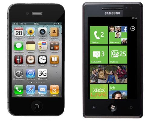 Apple iPhone VS Windows 7 Phone