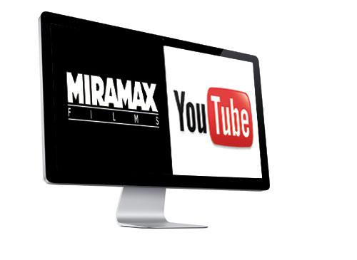 Miramax-Filme und Youtube Logo
