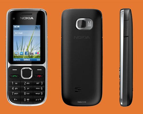 Nokia C2-01 Schwarz 