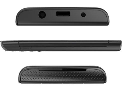 Nokia X3 Schwarz Oben-Untenansicht
