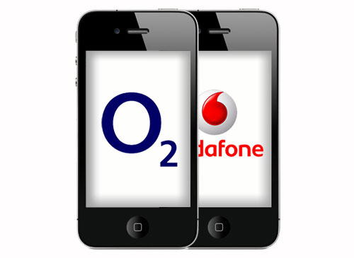 i phone 4 o2 vodafone
