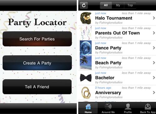 Apple App Party Locator