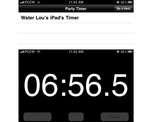 Party Timer App fürs iPhone