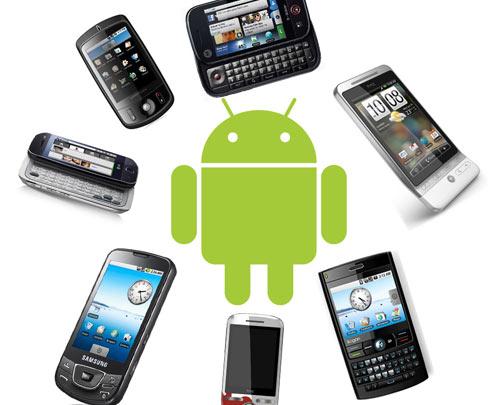 Android Logo mit Handys
