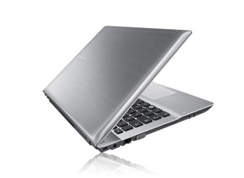 Samsung Notebook Silber Rückseite