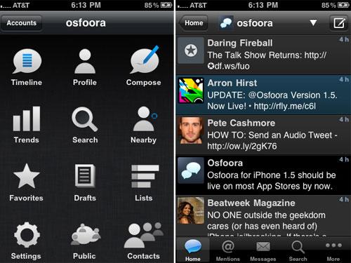 Apple iPhone App Osfoora