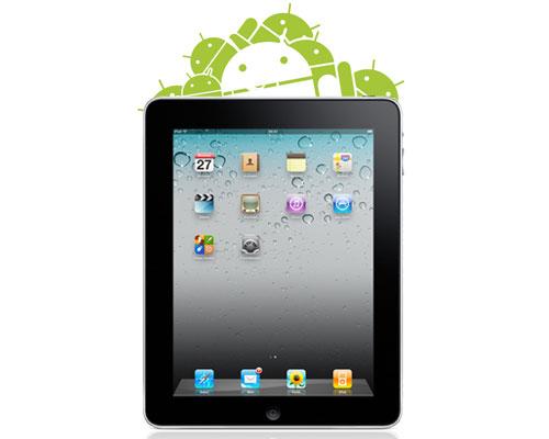 iPad und Android logo haufen
