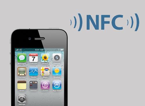 NFC Logo mit iPhone 4G