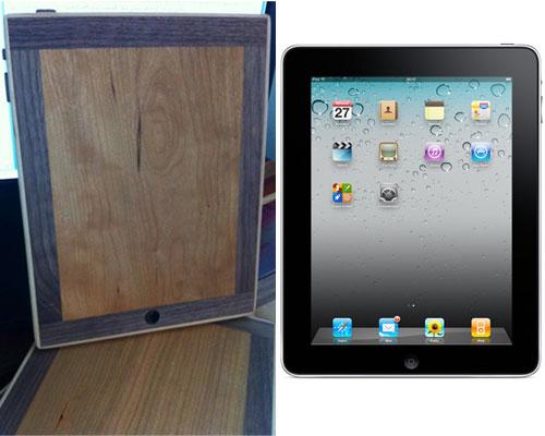 Schnittbrett neben iPad