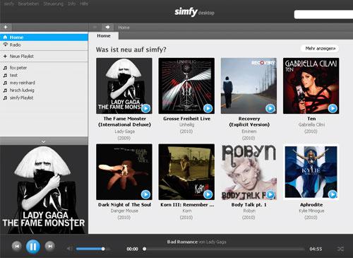 Simfy Desktop