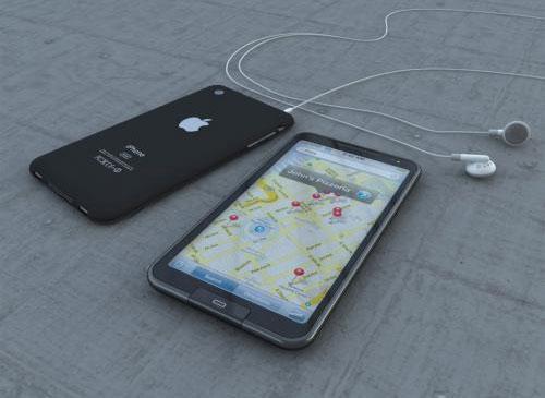 iPhone 5 auf der Starße