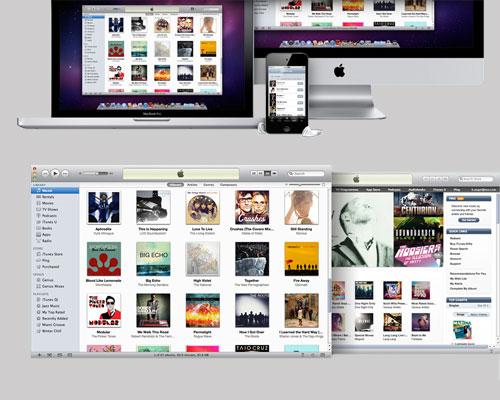 Apple iTunes Screenshot auf iPad Macs