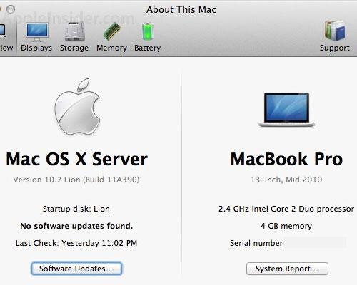 MAc OS X Lion Systemüberblick