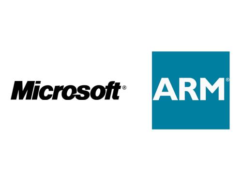 Microsoft und ARM logo