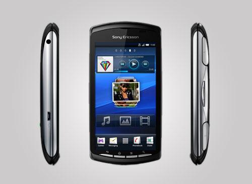 Sony Ericssons Seitenansicht