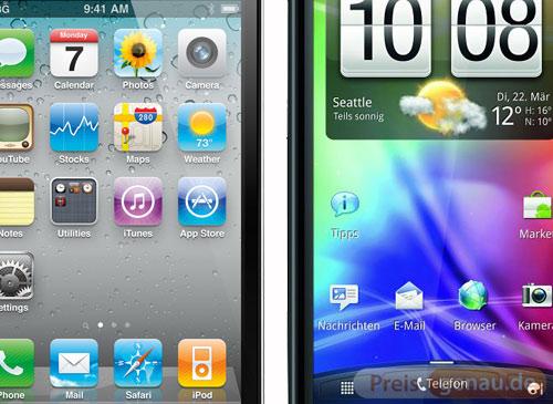 iPhone 4 vs HTC Sensation