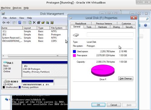 Windows 8 Protogon filesystem